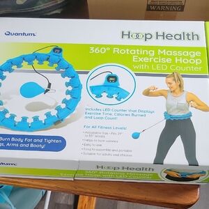 Quantum Blue Rotating Massage Exercise Hoop